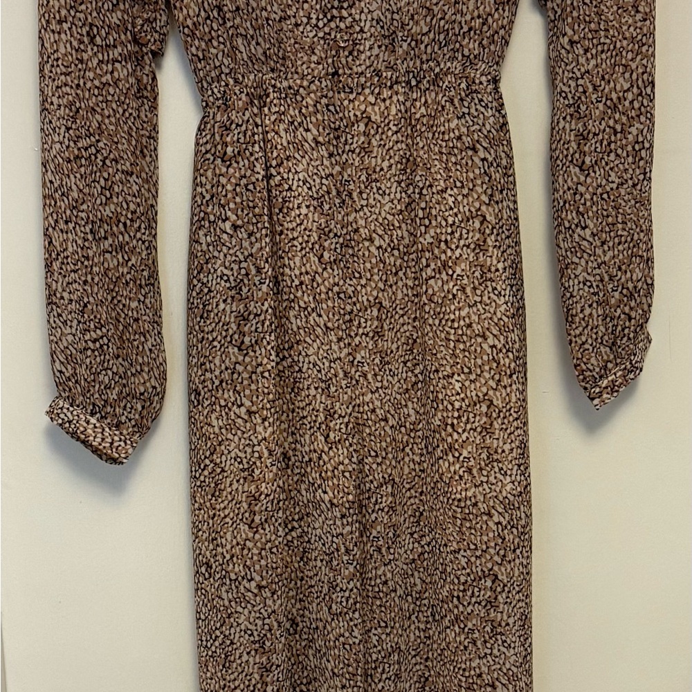 Elegant Brown Long Sleeve Jumpsuit